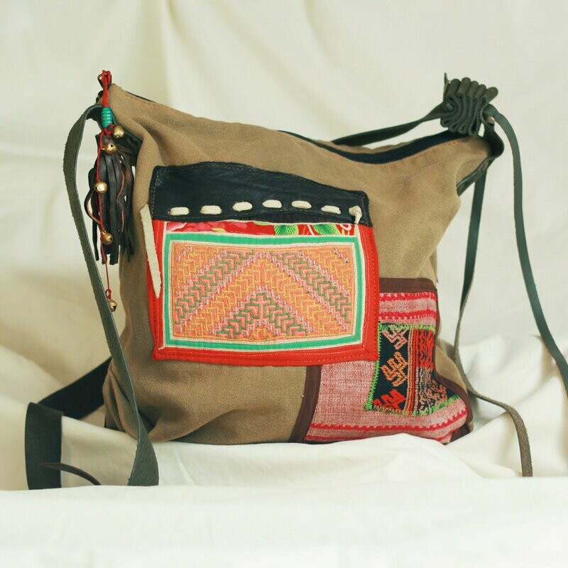 Ethnic Canvas Bag Geometric