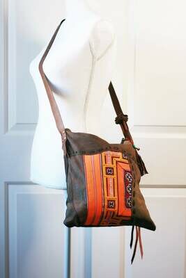 Ethnic Chic Leather Bag Geometric Ethnic Chic Leather Bag Geometric