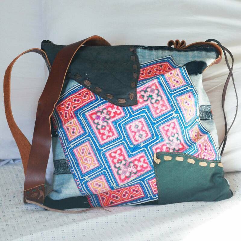 Ethnic Leather Bag