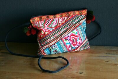 Ethnic Flower Purse Clutch