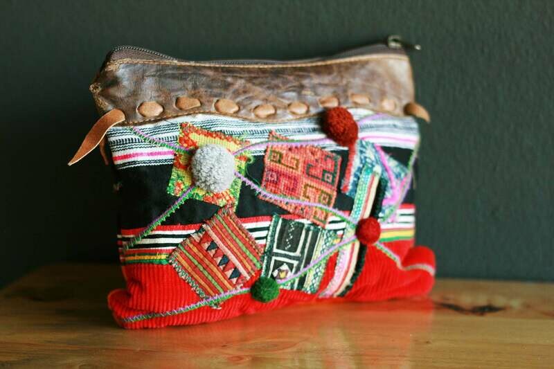 Tribal Velvet Clutch