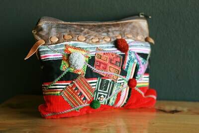 Tribal Velvet Clutch