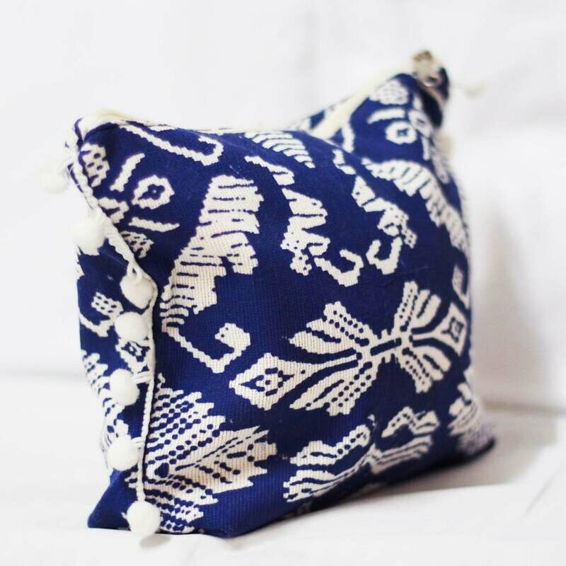 Tribal Pom Pom Clutch
