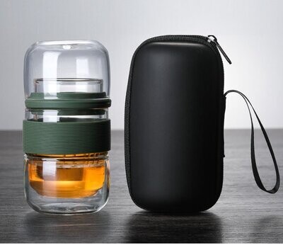 Travel Tea Set | Borosilicate Glass Travel Tea Set | Premium Design