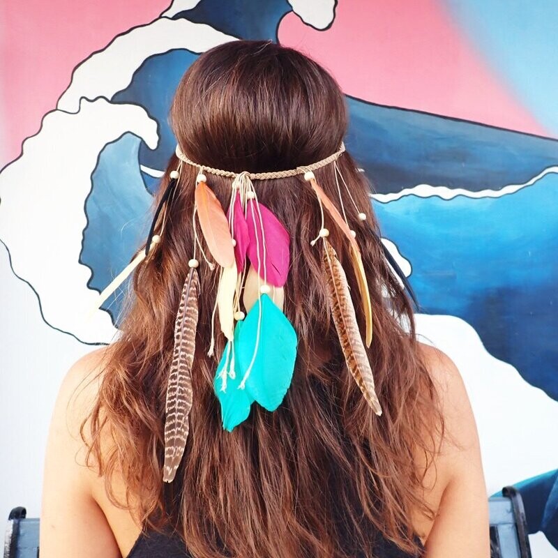 Sweet Colorful Pheasant Feather Headdress Sweet Colorful Pheasant Feather Headdress