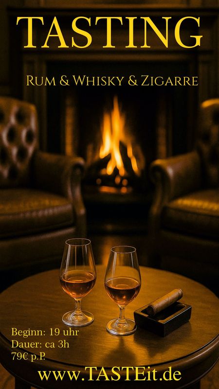 Rum & Whisky & Zigarre - 19.Dezember 2026 - Rum & Whisky & Zigarre - 19.Dezember 2026 - " Rum & Whisky & Zigarre "