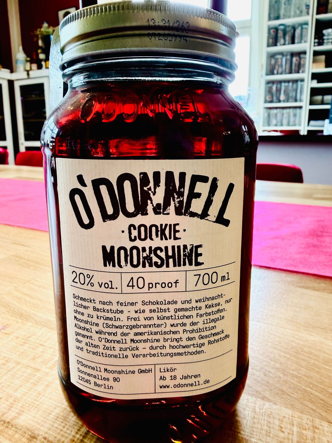 O Donnell Cookie 700ml 20% Alc. Vol.