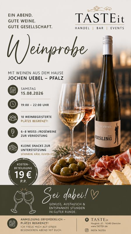 Weinprobe - Wir probieren gemeinsam !