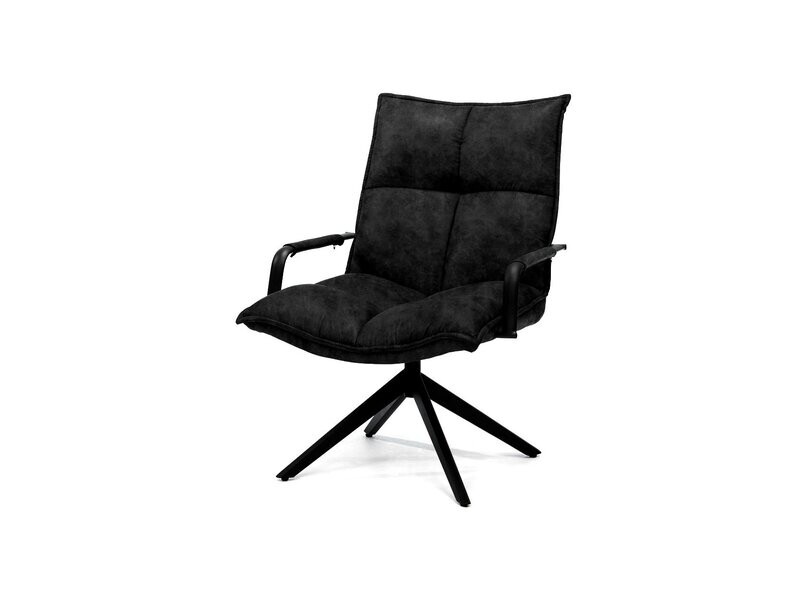 Draaifauteuil Robert - zwart