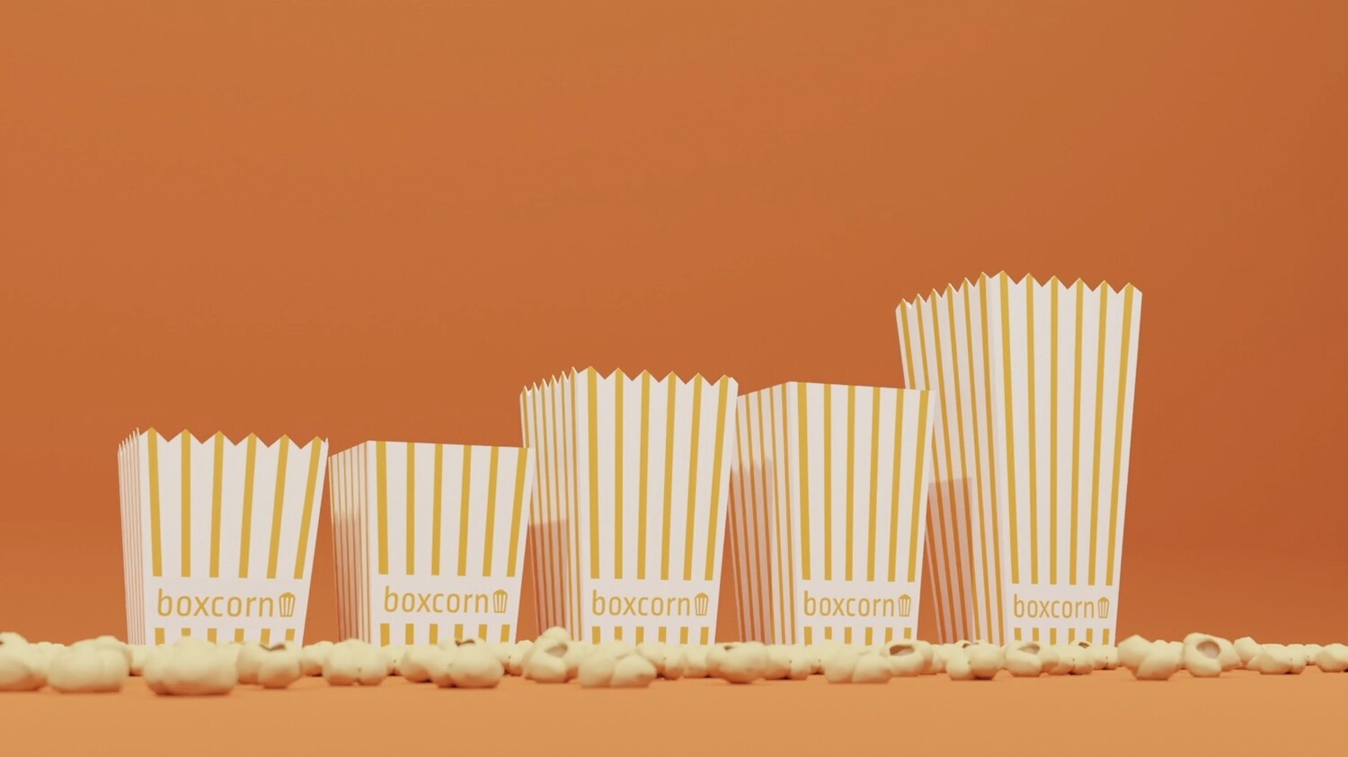 100x Individuelle Popcorn Boxen (Digitaldruck)