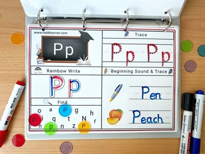 English Writing Practice Binder for 3-5 year kids. A5 Size