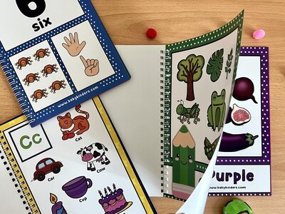 English Pre School Learning Bundle for Kids. Set of 4 Books