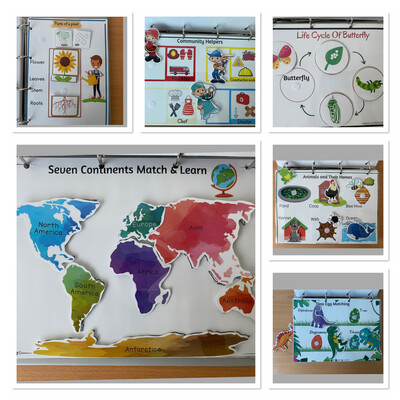 Addon Activity Busy Binder for 3-5 Years Kids. A5 Size