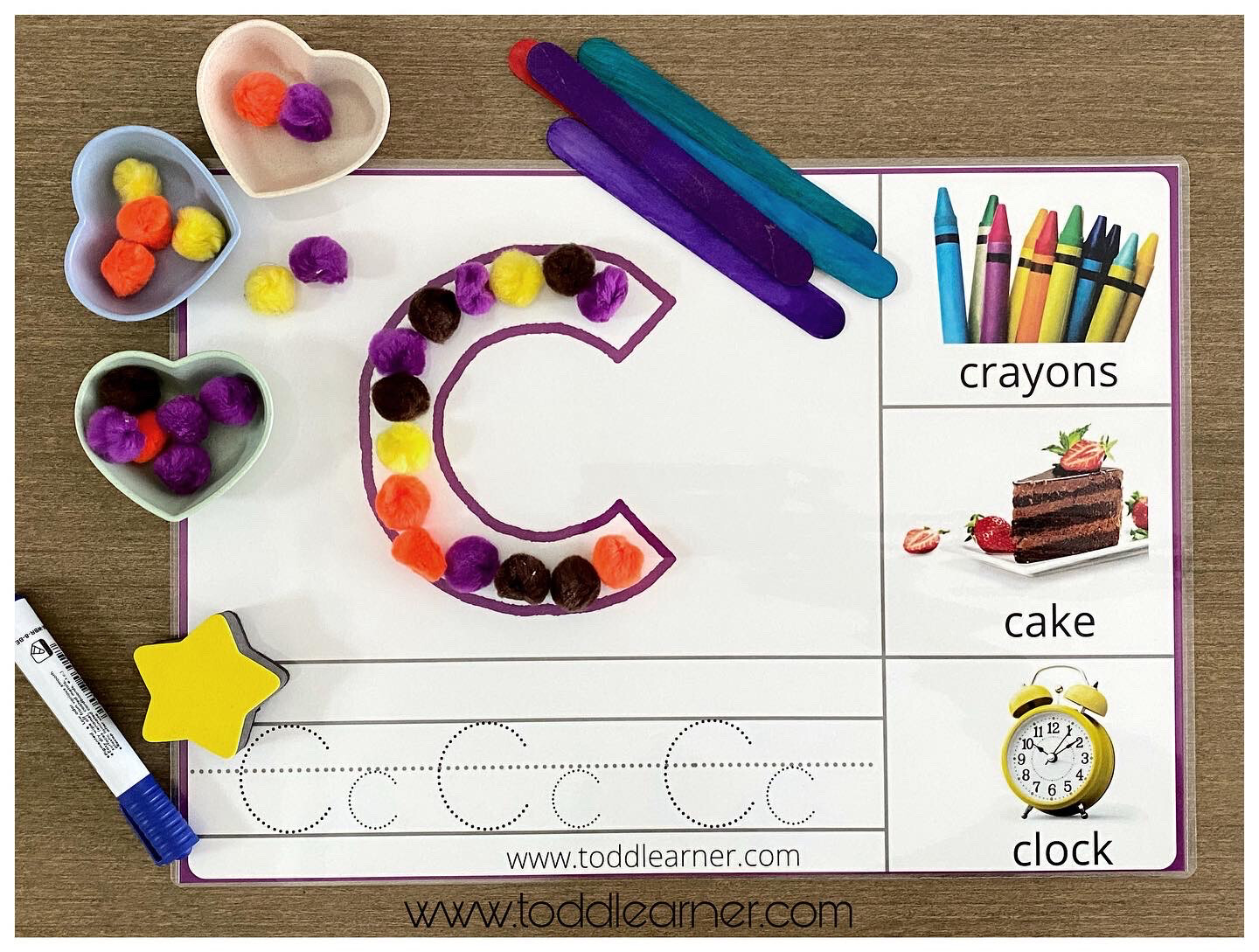 Reusable Big Sized English Letter Mats for Kids