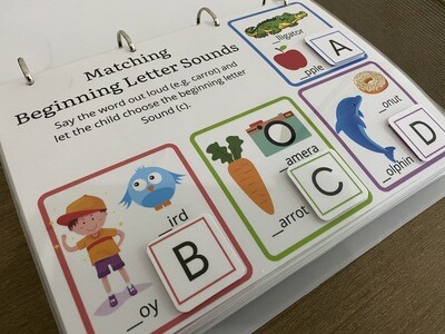 Kindergarten Learning Busy Binder for 3-4 Year Kids.