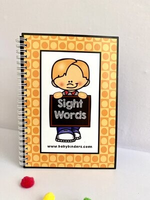 Pre K Sight Words Learning Book for Kids.