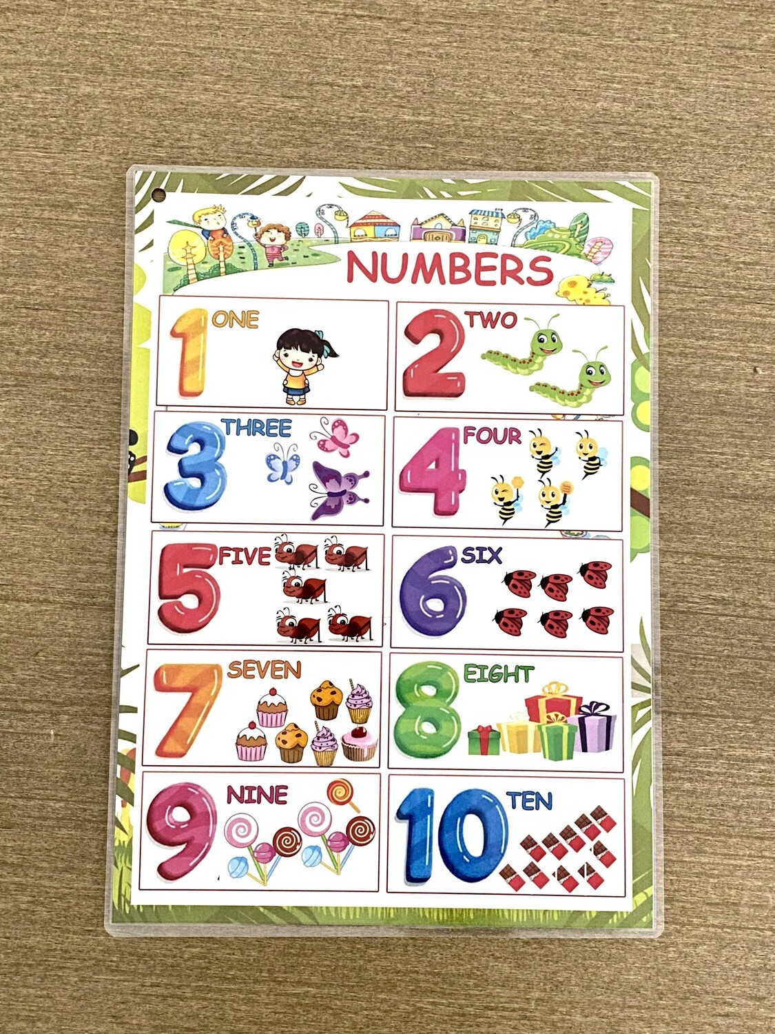 Toddler English Learning Poster Binder for Preschoolers and Toddlers