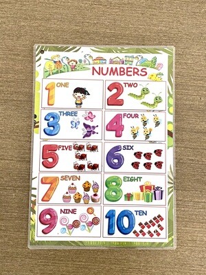 Toddler English Learning Poster Binder for Preschoolers and Toddlers