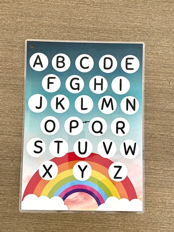 Toddler English Learning Poster Binder for Preschoolers and Toddlers
