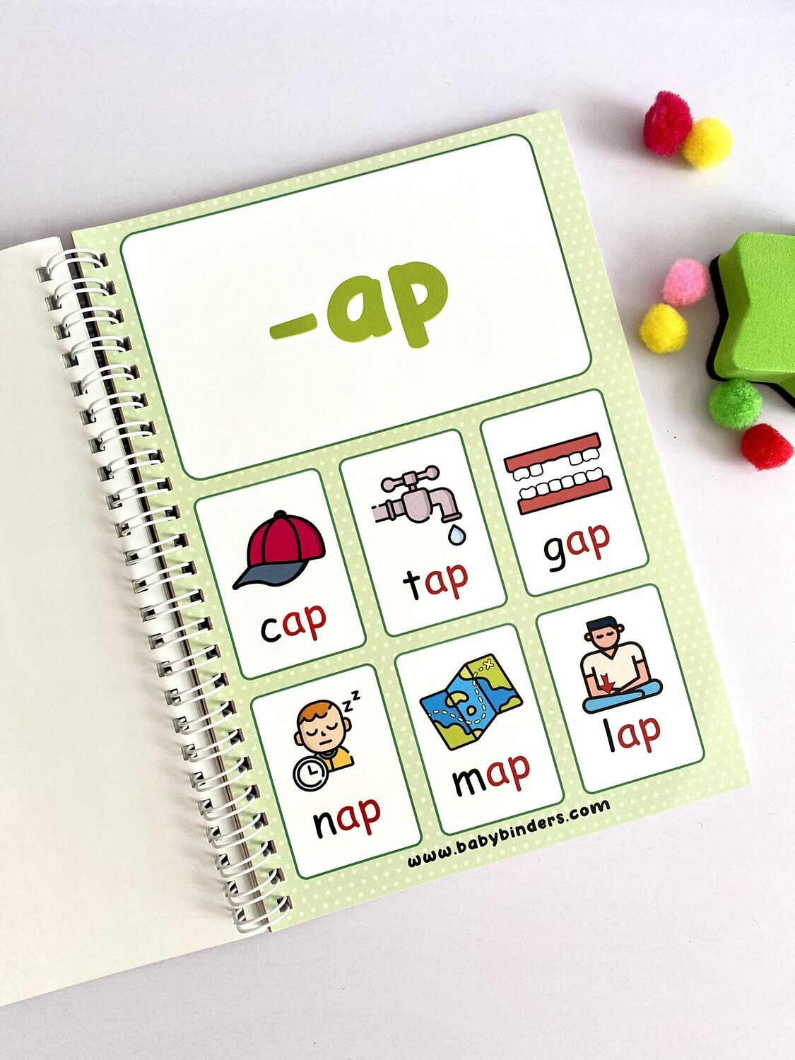 English Short Vowel Learning Book for Kids.