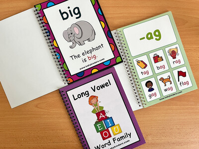 Learn to Read English Bundle for Kindergarten Kids. Set of 3 books suitable for 3-5 years