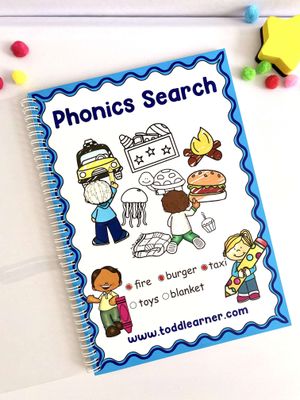 Phonics Learning Bundle for Kids. Set of 3 Books.