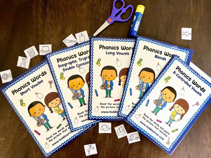 All Phonics Cut &amp; Paste Mastery – Set of 5 Books