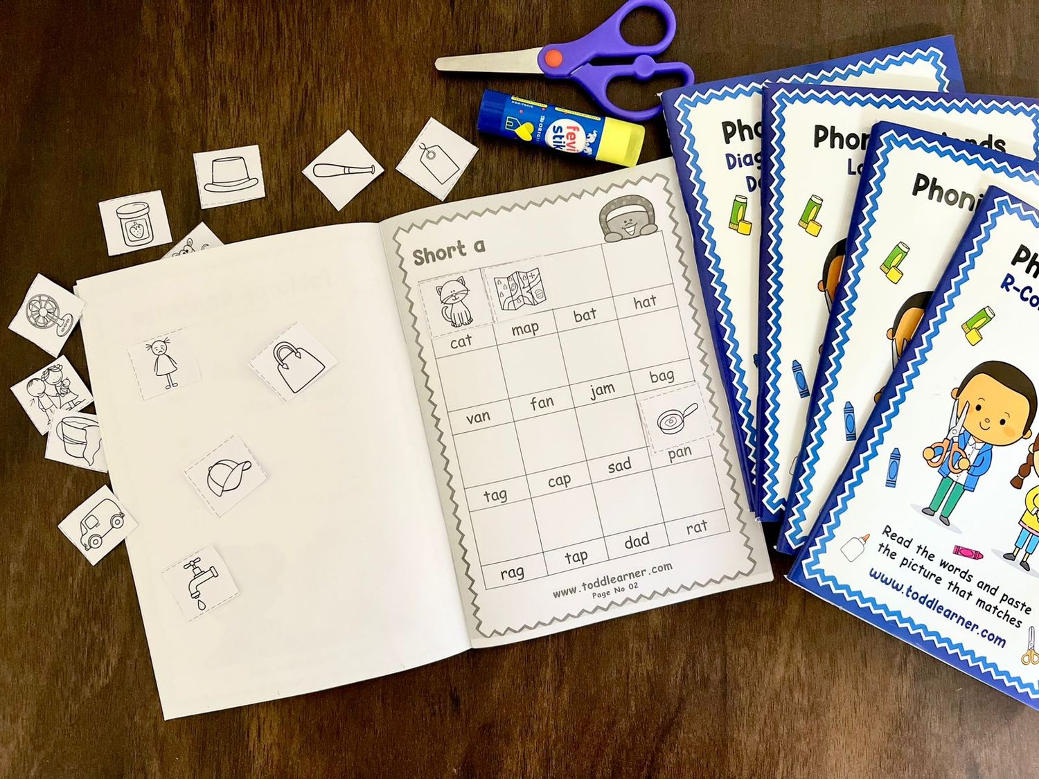 All Phonics Cut &amp; Paste Mastery – Set of 5 Books
