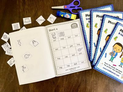 All Phonics Cut &amp; Paste Mastery – Set of 5 Books