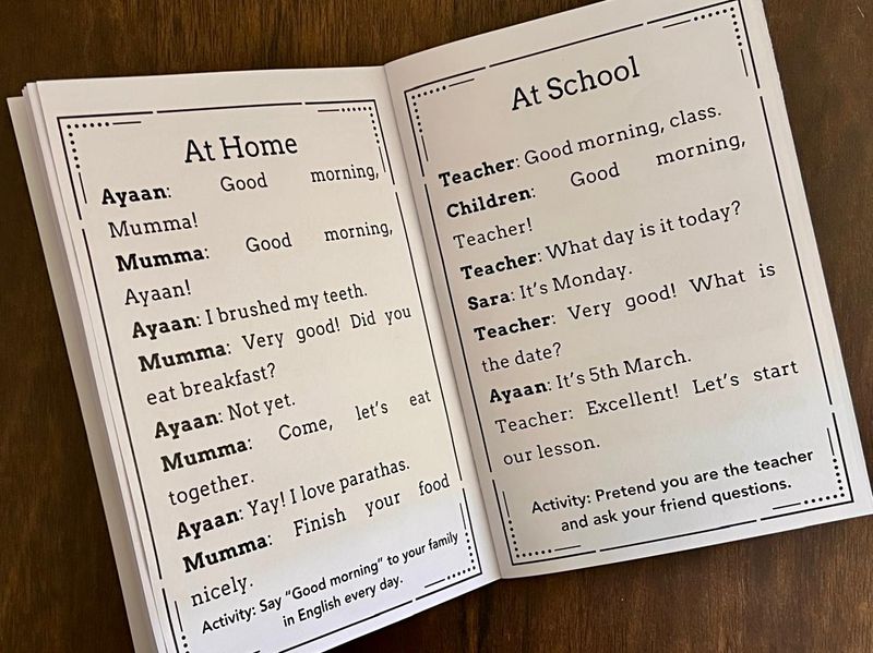 Spoken English Book for Kids. English Speaking made easy for kids.