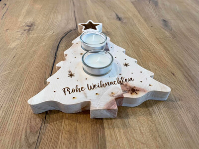 Weihnachtsbäumchen aus duftendem Zirbenholz, Christbäumchen 