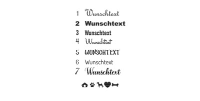 Hundemarke bzw. Schlüsselanhänger Alu personalisiert