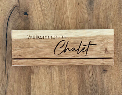 Schlüsselbrett Eiche massiv