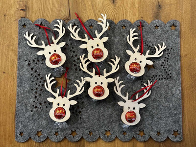 Rentier Rudolph (ohne Lindorkugel) - Staffelpreise beachten!