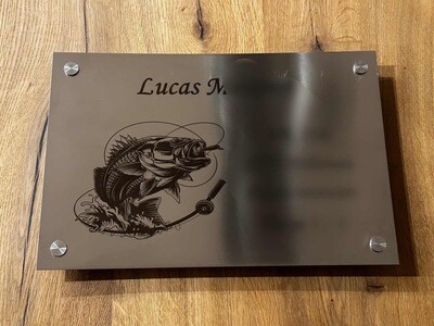 Edelstahlschild in verschiedenen Formaten