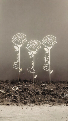 Blume (Rose, Tulpe, Sonnenblume) lasergeschnitten 3mm