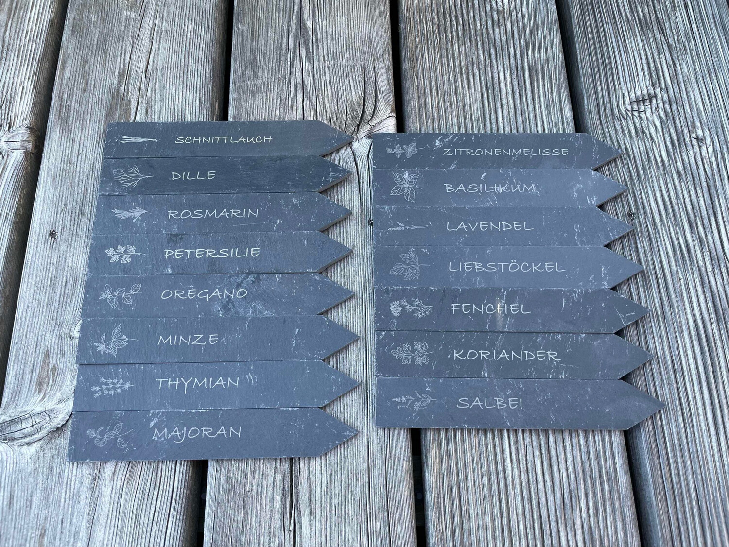 Pflanzstecker aus Schiefer ab Euro 2,50/Stück