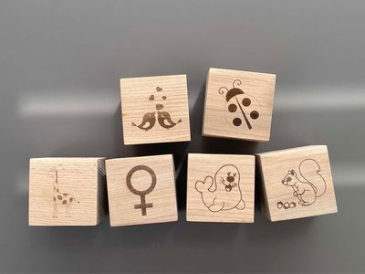 🌟AKTION🌟 Holzwürfel personalisiert (pro Würfel € 4,90 statt € 6,50)