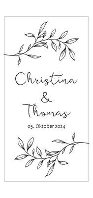 Weinkiste personalisiert zur Hochzeit für zwei Flaschen 36 X 18 X 9 cm
