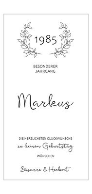 Weinkiste zum Geburtstag für zwei Flaschen 36 X 18 X 9 cm