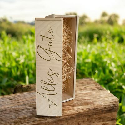 Weinkiste für verschiedene Anlässe für eine Flasche 36 X 9 X 9 cm