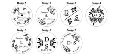 Untersetzer für deine Hochzeit personalisiert ab € 1,60 - Mindestbestellmenge 10 Stück, Kork, Furnierholz, Birkesperrholz. 🤩 Staffelpreise beachten 🤩