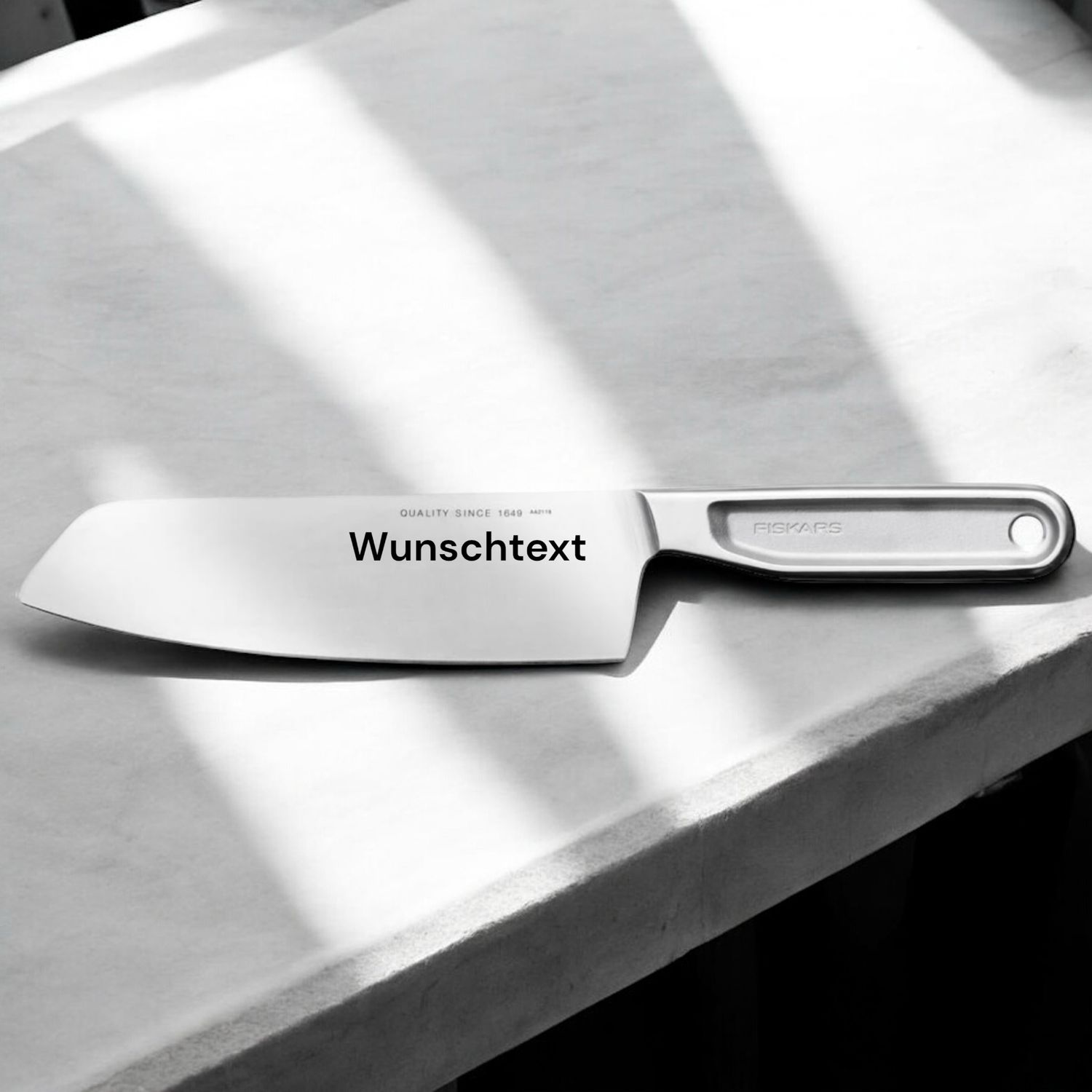 Fiskars All Steel Santoku Messer – Dein ultimativer Küchenbegleiter mit Gravur