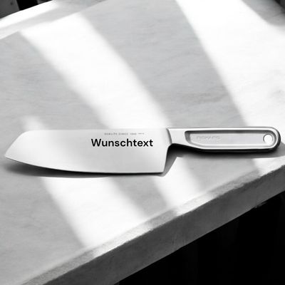 Fiskars All Steel Santoku Messer – Dein ultimativer Küchenbegleiter mit Gravur