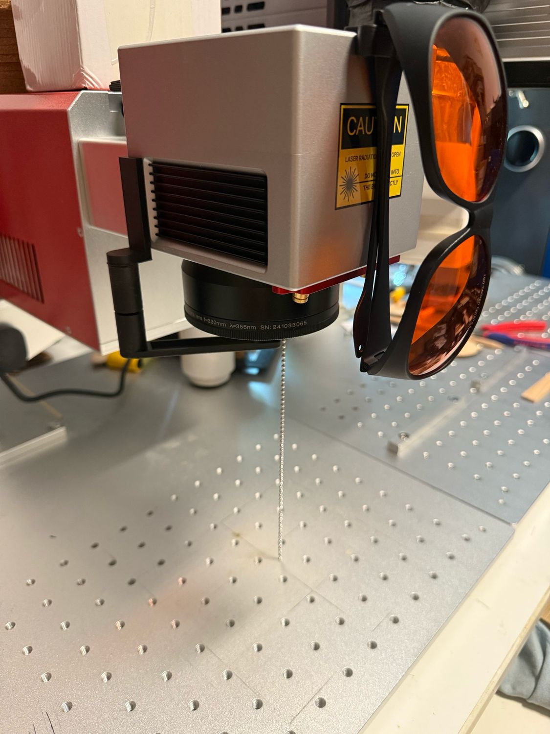 Fokusierhilfe für Galvo Laser, hands free Focus