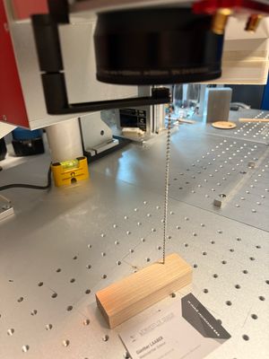 Fokusierhilfe für Galvo Laser, hands free Focus