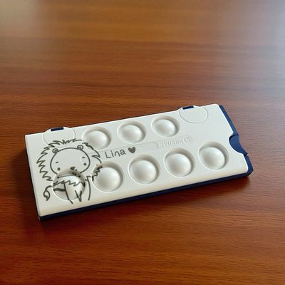 Pelikan Deckfarbkasten K12® eco inkl. Deckweiß – mit individueller Gravur, Wasserfarben, Wassermalkasten