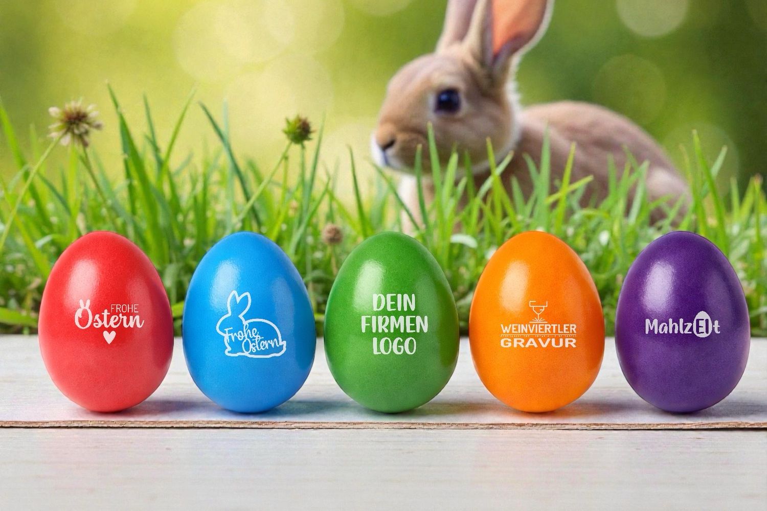 Vorbestellung Ostereier der Firma Andi‘s Freilandeier mit deinem Logo/Motiv von uns graviert ab 10 Stück