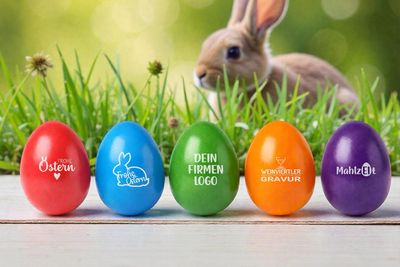 Vorbestellung Ostereier der Firma Andi‘s Freilandeier mit deinem Logo/Motiv von uns graviert ab 10 Stück