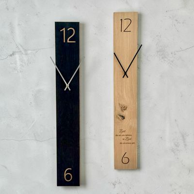 Wanduhr ca. 12x80 cm modern